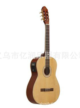 新款吉他箱古典用EQ吉版两云杉面板电3960E木他初学入门练习琴Gui