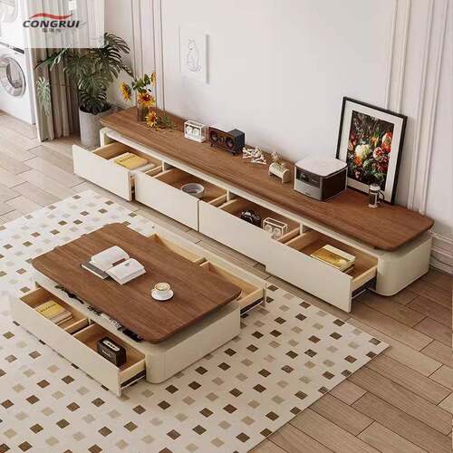 聪瑞尚实木家现代茶用几VFO约电柜视轻简奢2025组合古风客厅新款