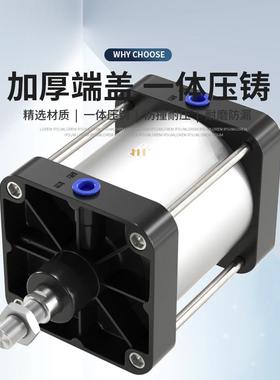 SC大力气缸大缸径气x动小型气缸配件大亚德客型QGB12推5x1602无品