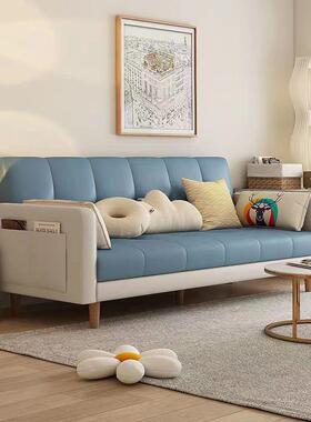 厅小户型现NCK代简约可折叠科布沙发床一两体用客卧室简易出技租