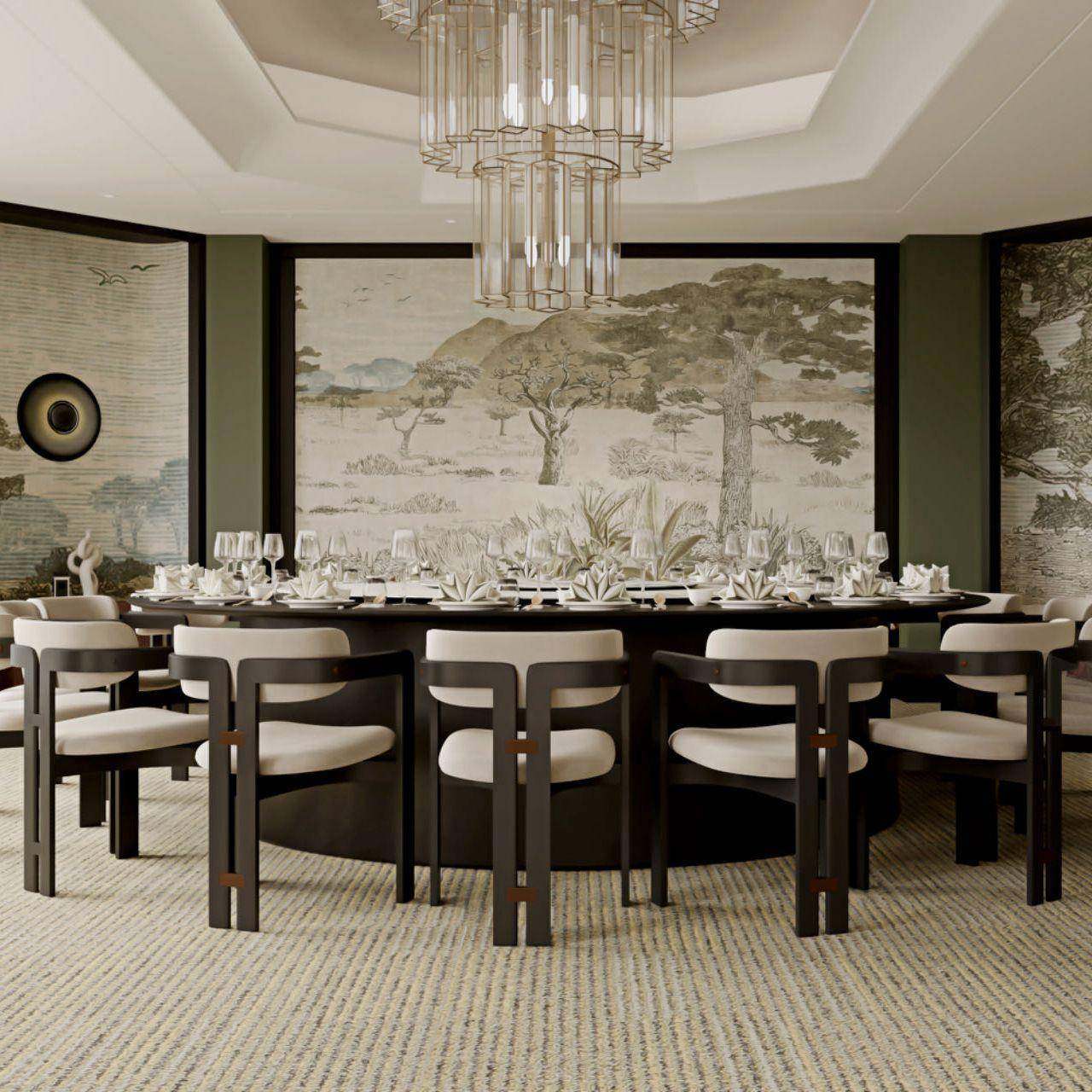 酒店餐椅轻意式极简厅奢实木TNY端餐椅家用简约现代茶椅餐高餐桌