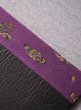 织20230317|如意|龟裂色紫黑云纱|茶具展示席香干泡了茶席桌垫