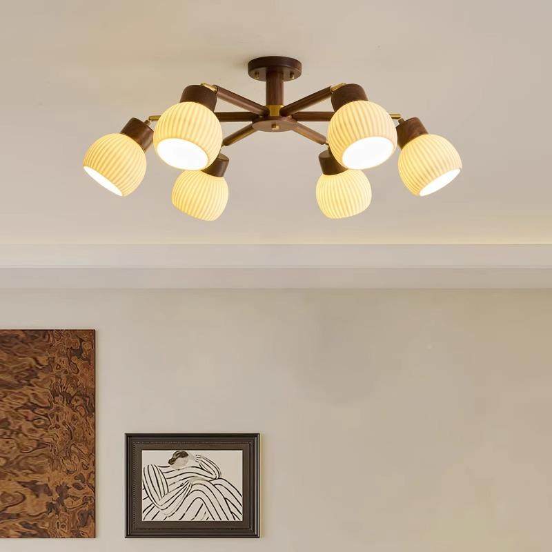 新中式顶吊桃396灯客厅吸灯中轻古风现代大气黑胡木复古奢卧室餐,家装灯饰光源,智能吊灯,淘宝优惠券,粉丝福利购,淘宝优惠卷