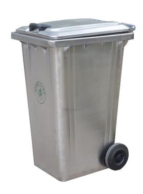 户外20L不锈钢环卫挂车圾F7557T8S桶大号带轮4120升环保垃?市政物