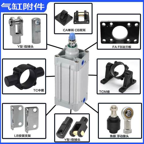 SEJ气缸3240506380100X0X1050-50方型可调带磁DZG标准气压缸SE