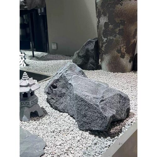 2026pu石头室内软装造景石拍摄假山道具园林绿植景观石装马年