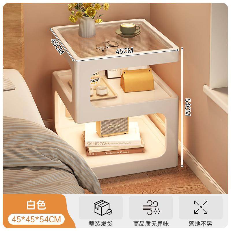 几沙床头发边边柜客厅实木小茶几简约创意卧室床TVW柜子家用头置