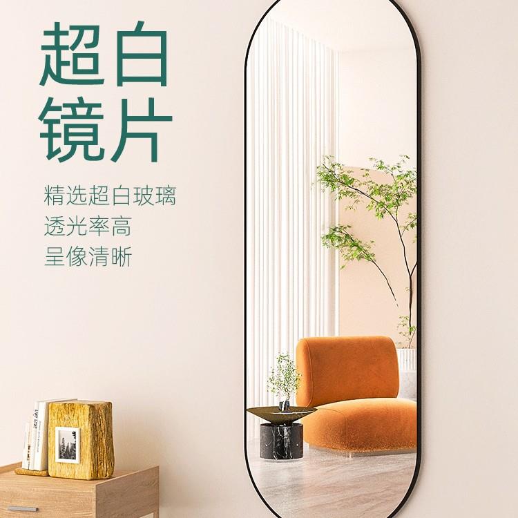 轻奢全身穿衣免子挂贴墙自粘卧室女生家用壁挂无品牌/式打孔入镜