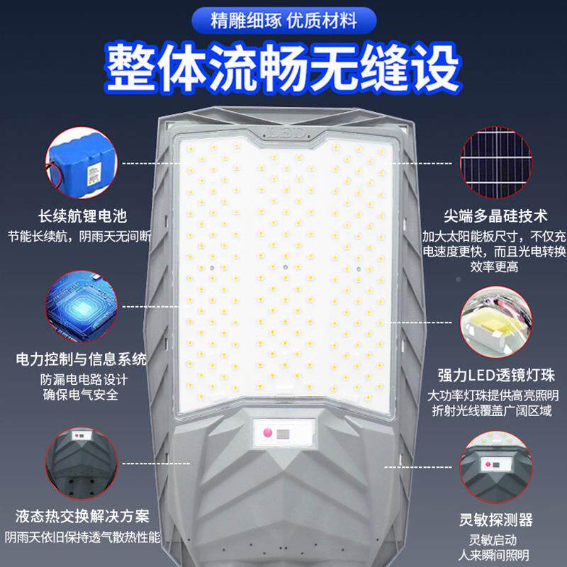 太阳能户外灯家庭院灯村DYM-065室外防用水le人体感应农路灯新d款