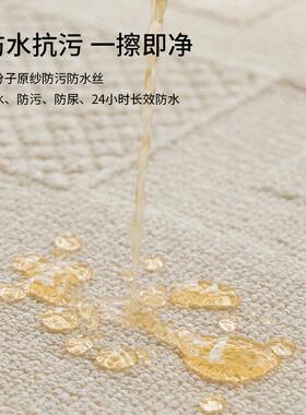 家硅藻丝防水客厅用易打理地毯积大面防PWF耐脏沙滑发卧室家居地
