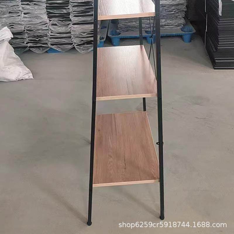 源工欧式置物架书架落地头卧室铁艺厂纳收架厨房层架储物架阳台多