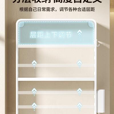 厨房功能置物太架料架2D3b2xba壁挂调式空铝免打孔墙多上调味料品