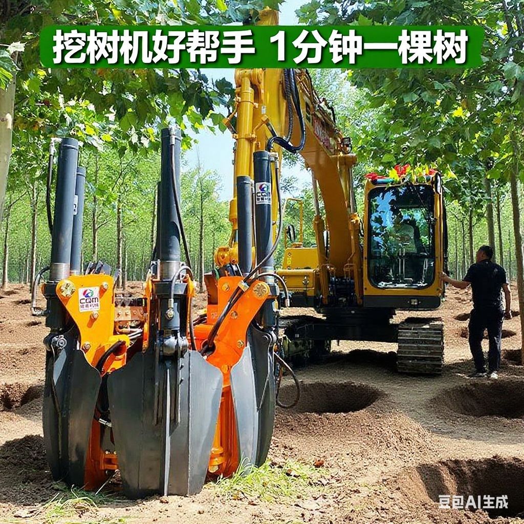 五瓣式挖树机快速起球机园林苗圃苗木移树机大型挖坑机厂家现货
