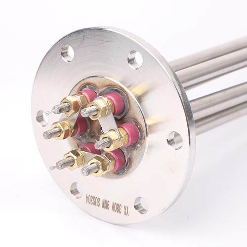 3BL0014不锈钢法兰发热管导热油液水体箱电热管3220V0/80V法兰加