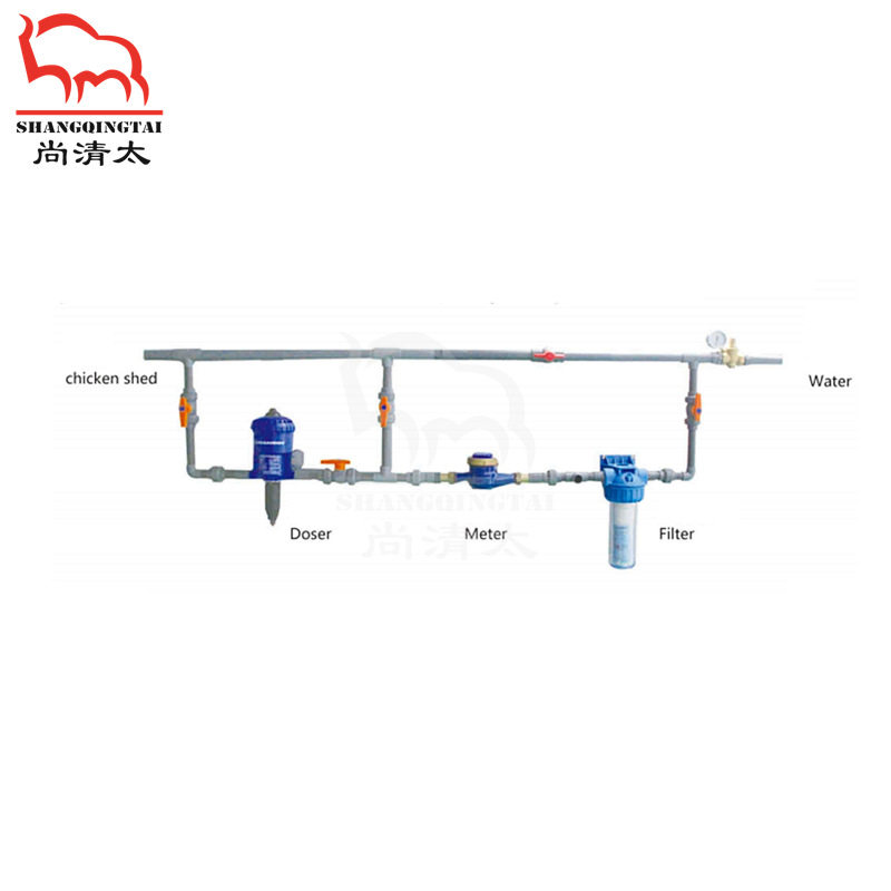 畜牧家禽自动饮水地养水线系统