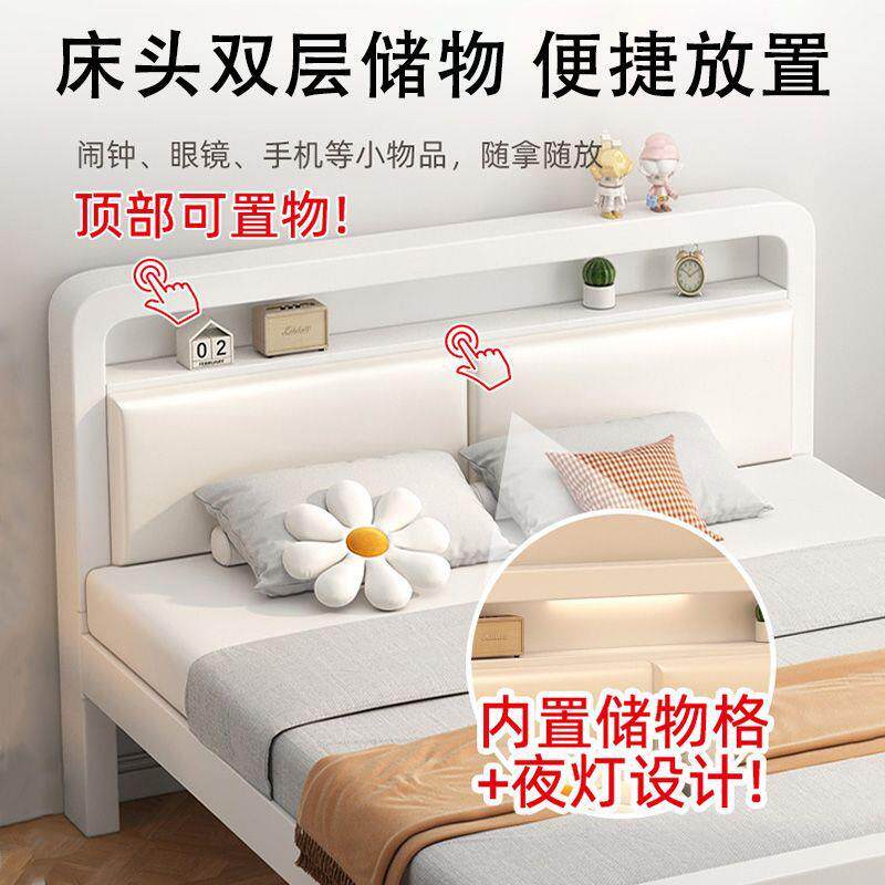 铁艺床双无品牌/厚人床1.5米宿舍加米铁架出租房用1.21米铁床加床