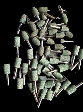 芝麻磨头打磨抛光皮海绵头柄616025模具修磨磨电磨2绿橡JKL色磨头