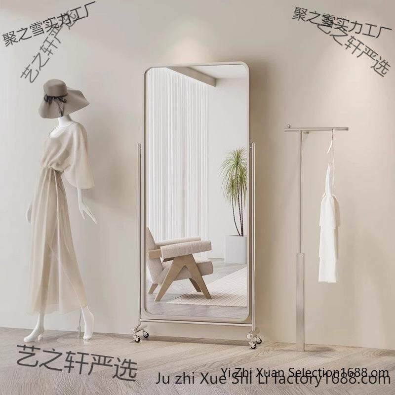 服店装可跳移动身镜家用落地XO车间地垫