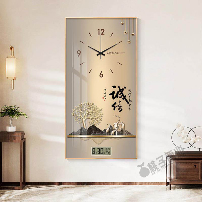 现代轻奢入玄关装饰画表寓意好客户厅XY844542走廊万过道挂画竖年