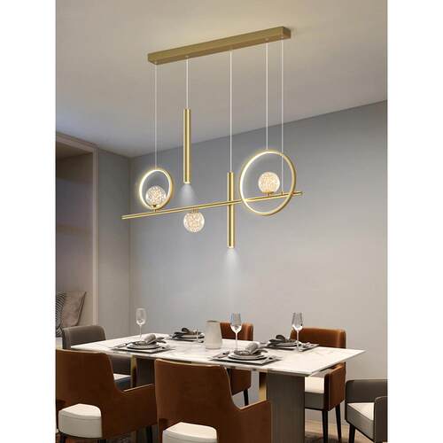 餐灯现代简约2025新厅款户753型家用吧台饭厅餐桌小创吊意极简长