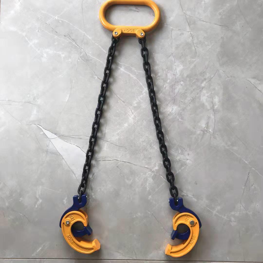 桶油吊钩夹子四叉车鹰双链嘴钩夹具吊钳起788重吊具装卸油桶工具