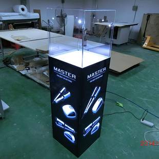 克力FRA发光展示柜品陈列亚柜LED展柜灯箱LOG样O带4个灯