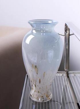 轻奢琉璃轻19759复古餐花瓶插花瓶艺术璃摆件民宿奢装饰水培玻花