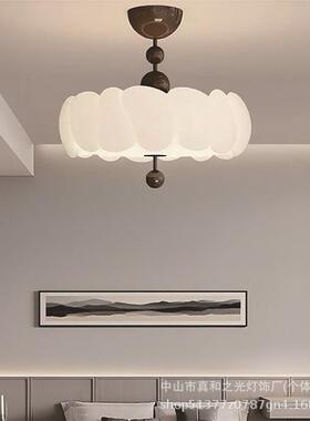 卧室卧吸顶灯中奶古油风主公主房灯具灯复古南瓜77366设计师书房