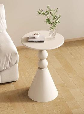 轻奢沙发用边几客厅家小茶圆几边桌复古几铁艺床头置物阳ZUR台角