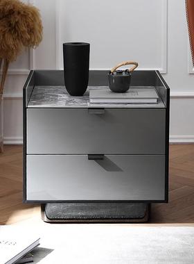 WXKD18Eho0casa无障碍豪华床头柜流行HUZ卧代室灰色c现简单意大利