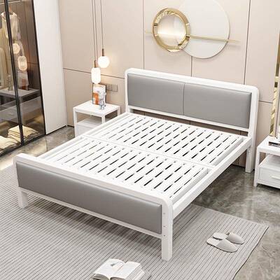 铁艺床1.8双床EFM加厚卧室单人床架1.5人米出租房1.3米5米公寓1m