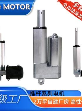 电动推杆电机21630力自动伸缩往复直流24v杆型12小v大推推拉智能