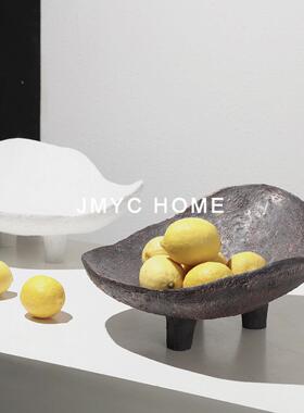 几YXT现代创复古树脂果盘托盘摆件意茶房客厅卧室玄关样板家居装