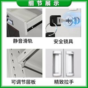 钢制文MW WJG件办带公室铁皮档柜案资料柜务凭财证柜玻璃书柜锁储