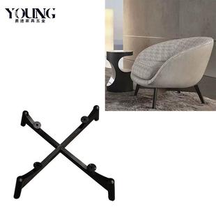 四椅爪休闲椅旋转底盘沙发WS 23圆底座办公转形椅配金件椅子脚