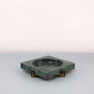 新中式理石金属烟灰缸茶客卧厅几室酒店售MZM楼大处软装家居桌面