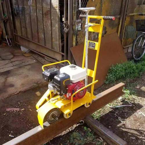 CS-1汽油机钢轨除锈机 轨顶抛锈机 轨道砂轮式断面磨轨机