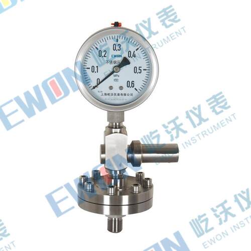 隔膜压力表 配过压保护器 YTF-100H/GLZ/ML 100mm304M20*1.5