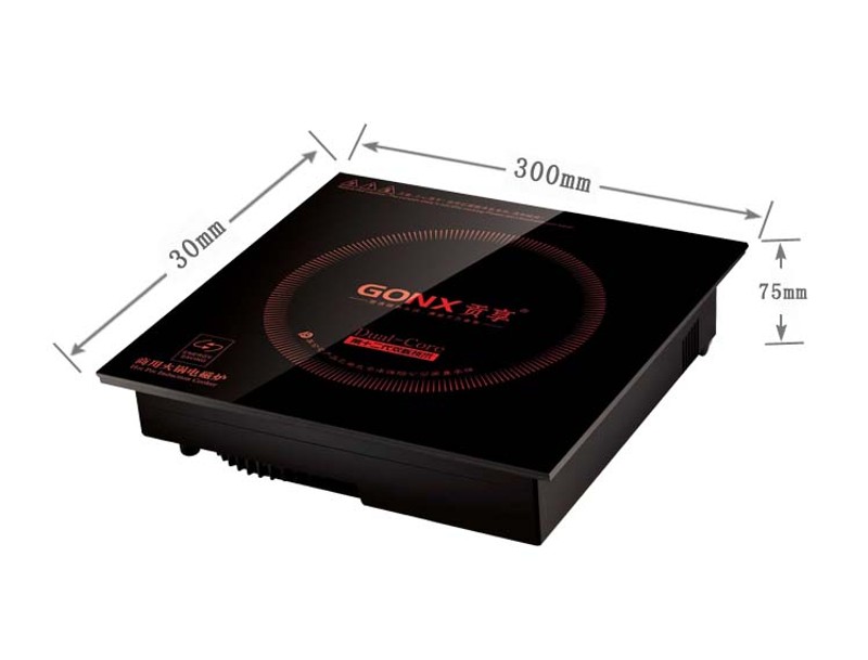 档位贡享天玺方形定时线控嵌入式按键三汁焖锅火锅专用电磁炉商用