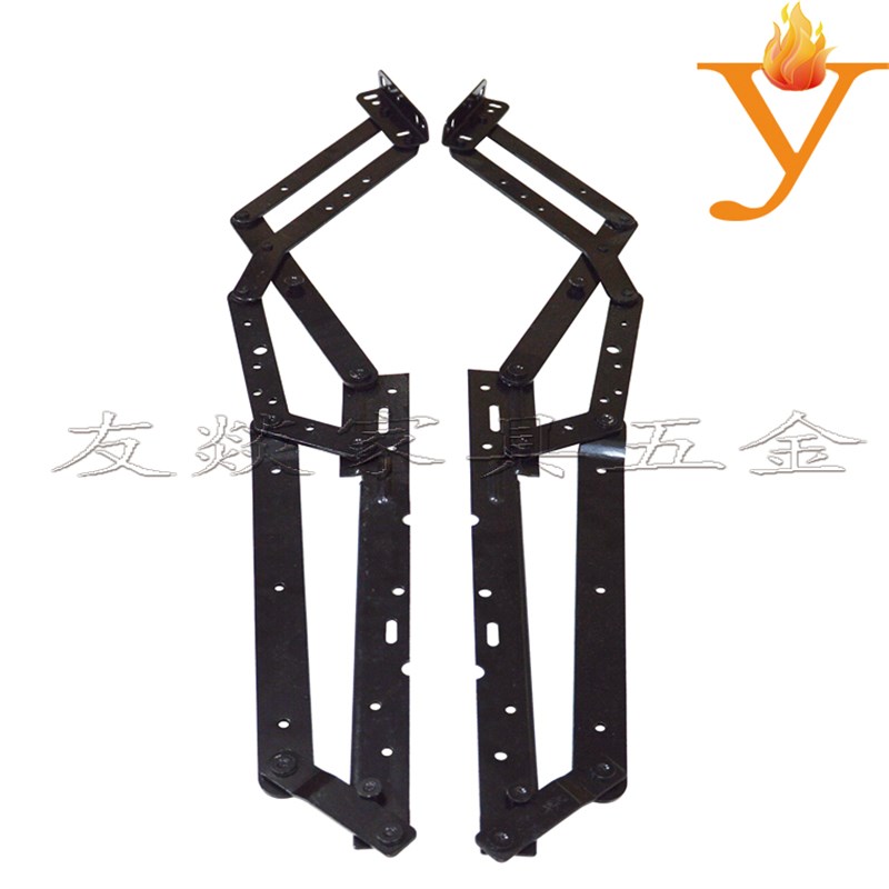 躺椅功能架沙发椅悠闲椅简易铁架沙发伸缩铰链脚踏板支架五金C02