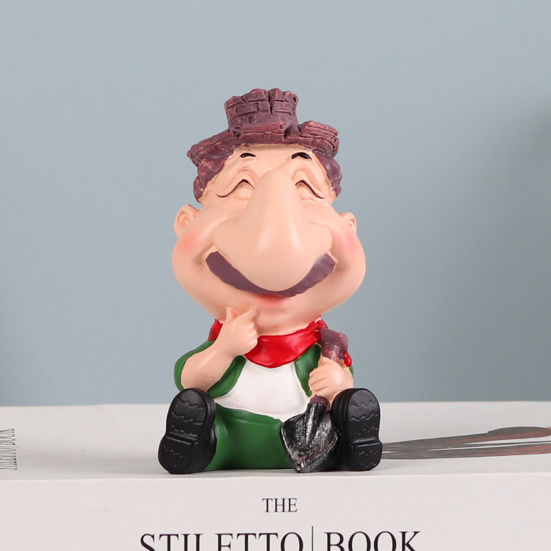 创意农夫眼镜支架眼镜店摆件展示架桌面卡通眼镜托架眼镜摆放架子