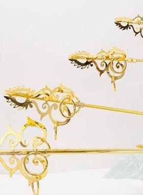 地藏王法器禅杖火焰珠合金火球珠子锡杖带环四面三面禅杖唐僧法杖