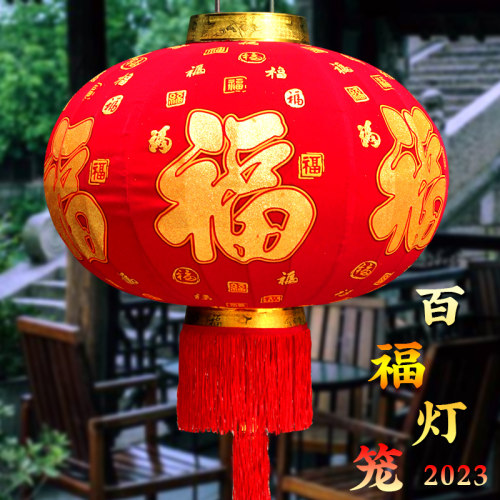新年灯笼插电2024龙年新款春节客厅灯笼一对农村大门口阳台过年装