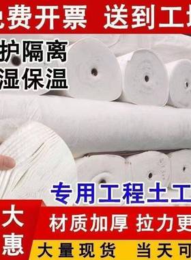 DL土工布工程布白色无纺布透水保湿桥梁水泥路面公路养护毯厂家毛