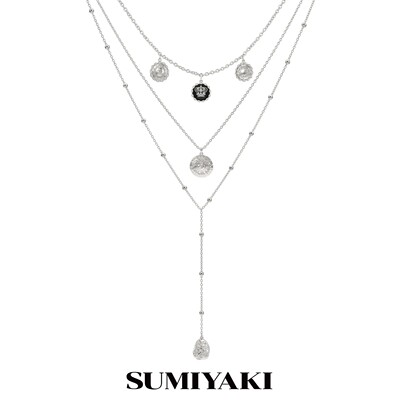 SUMIYAKI宿命多层叠戴Y字锁骨链