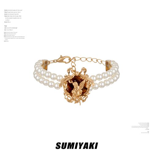 SUMIYAKI琥珀天使双层珍珠手链