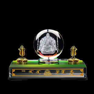 蒙古族摆件成吉思汗坐像摆设水晶工艺品汽车装饰品礼品车内用品