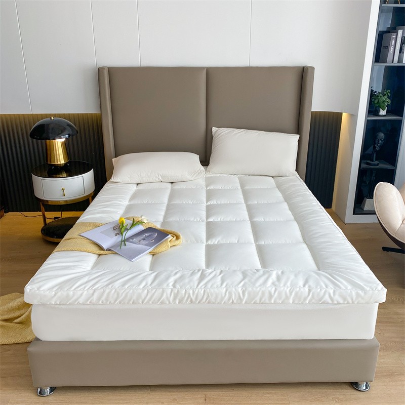 简约白色单人双人床垫褥子榻榻米立体格子软垫子学生宿舍床铺垫