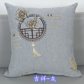 雪尼尔沙发抱枕套靠垫套子床头靠背套可拆洗不含芯套客厅大号枕套