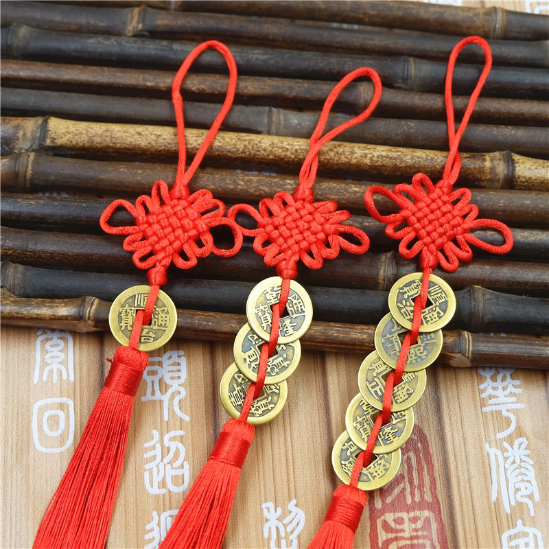 9.9元包邮中国结小号6盘中国结挂件吉祥家居装饰挂饰灯笼吊穗送礼